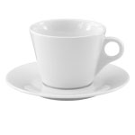 Contemporary Cappuccino Cup and Saucer